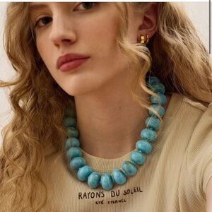 Baublebar Joan teal beaded necklace